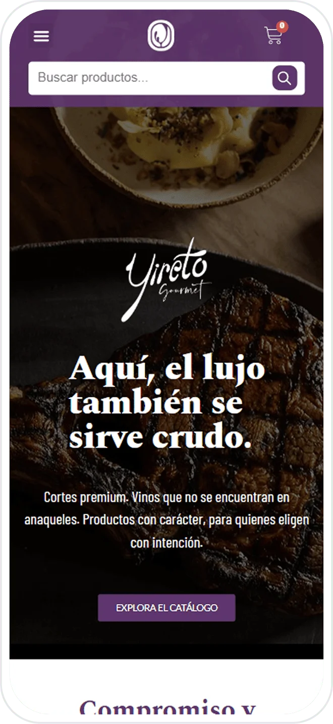 Desarrollo web para Yireto Gourmet - BWE Agency Agencia de Marketing