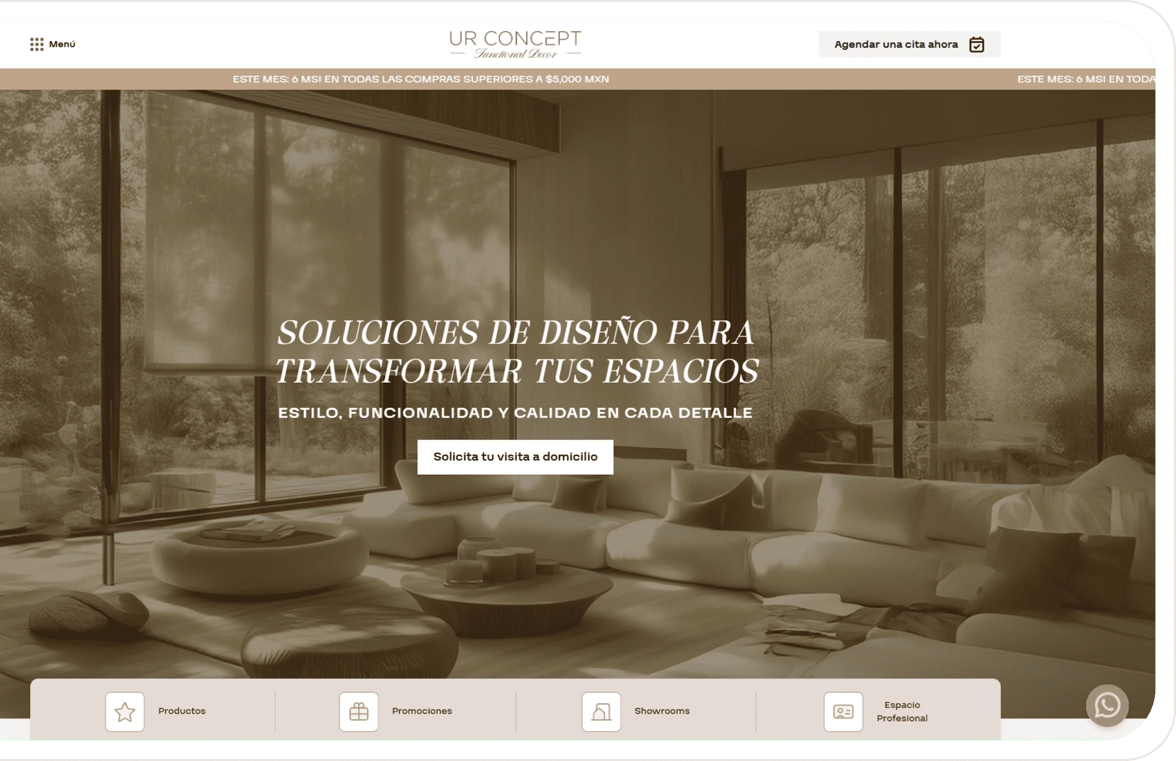 Desarrollo web para Ur Concept - BWE Agency Agencia de Marketing
