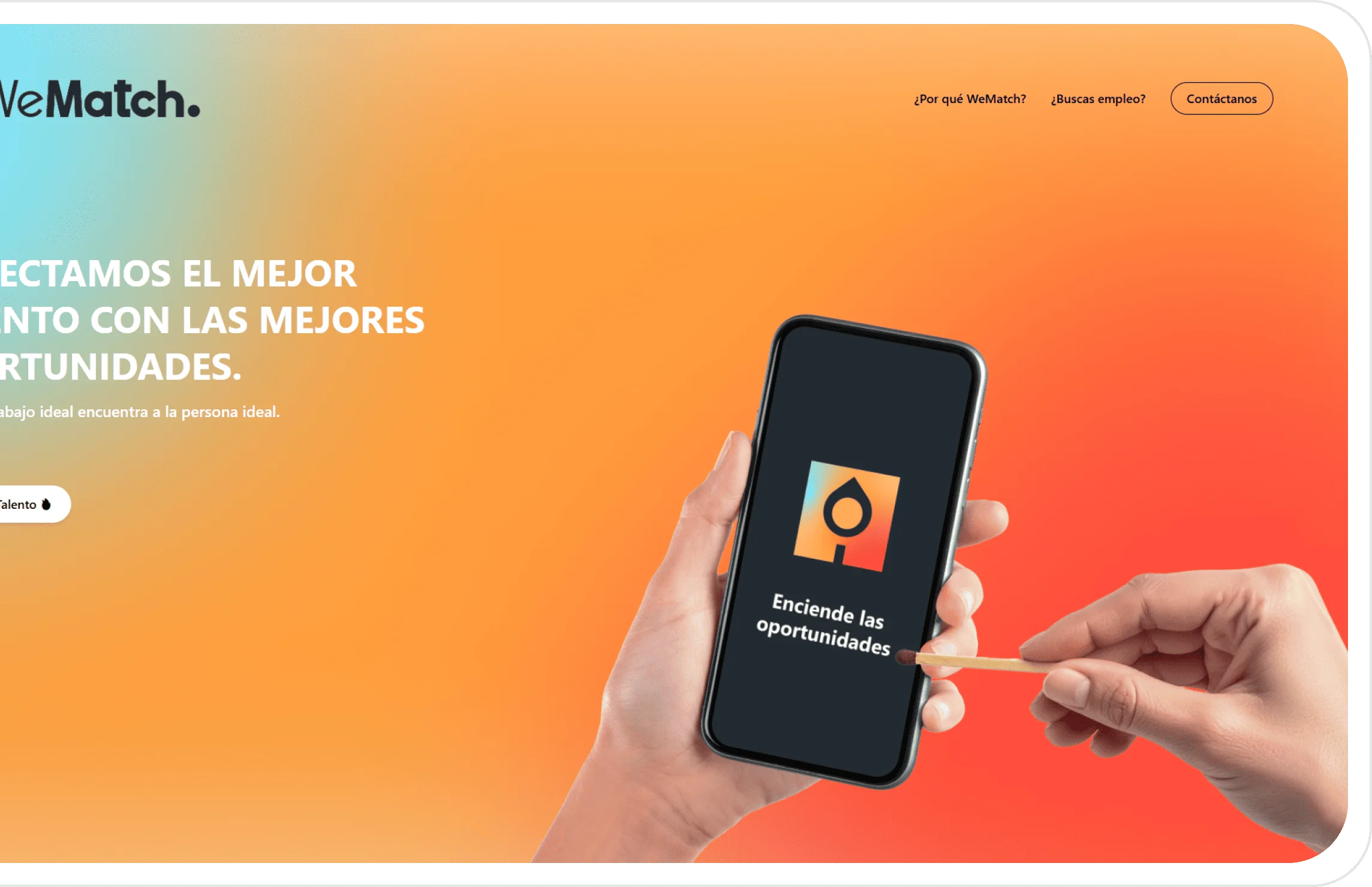 Desarrollo web para We Match - BWE Agency Agencia de Marketing